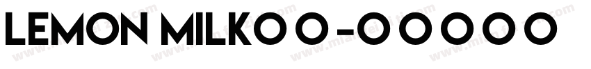 Lemon milk字体字体转换